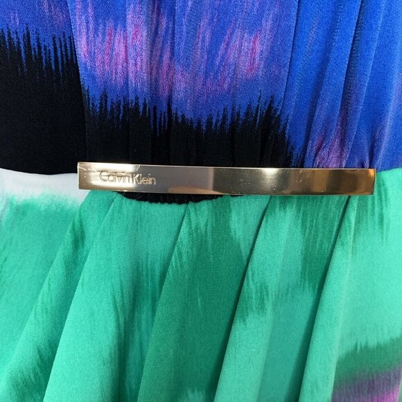 Calvin Klein Womens 2X Shift Dress Sleeveless Multicolor Office Career Corporate - Picture 5 of 16